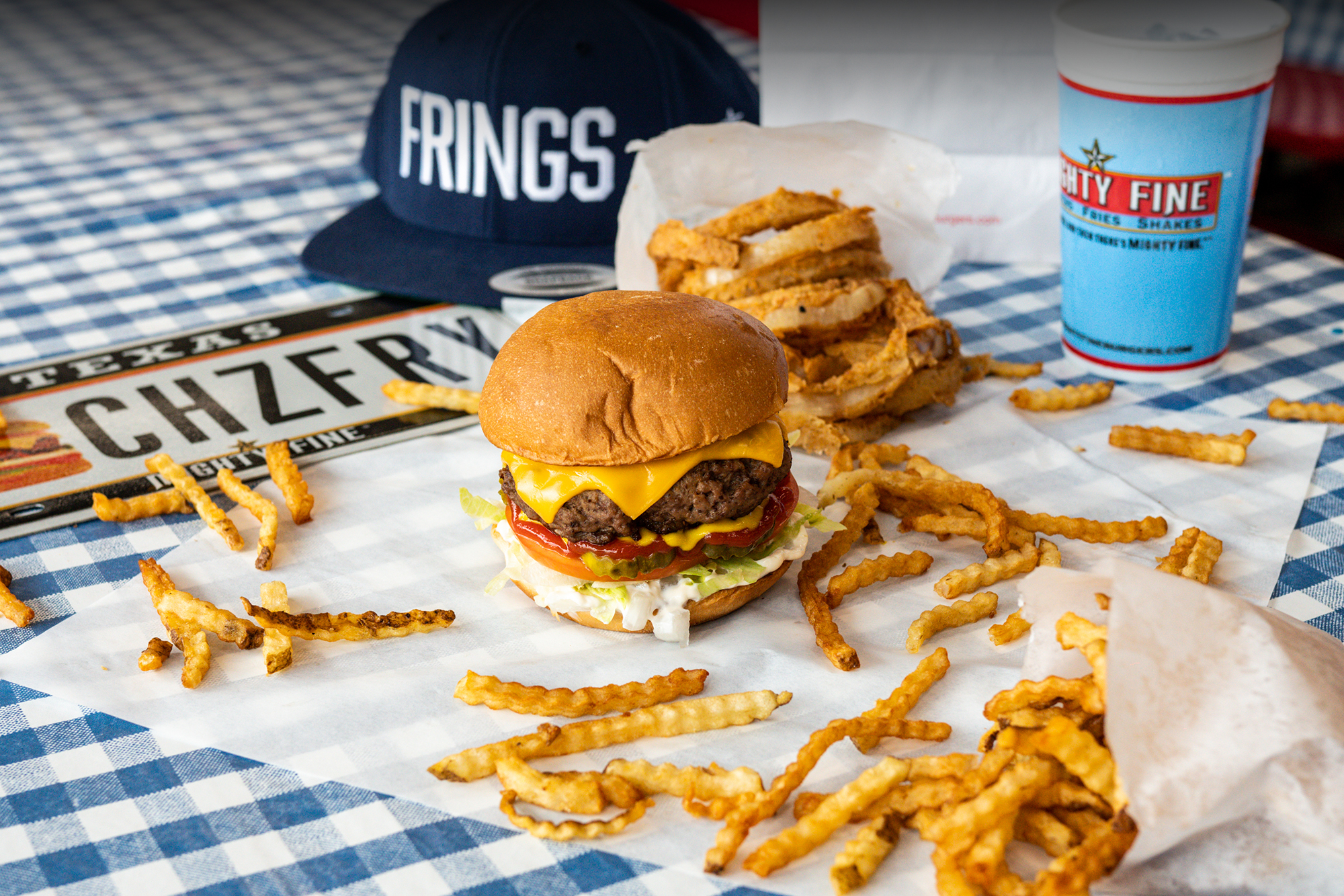 Mighty Fine burger and fries