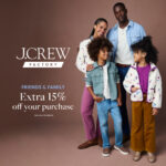 J Crew extra 15 % off your purchase sunset valley shopping special offer